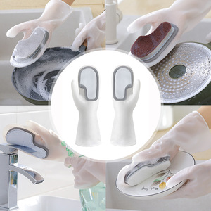 Magic Cleaning with <b>Scrub</b> <b>Brush</b> Reusable for Kitchen Household and Pot Cleaning - Product Image 4
