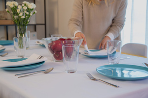 <span class=keywords><strong>Tovaglia</strong></span> in Poliestere Bianca, Nera o Avorio <span class=keywords><strong>per</strong></span> Banchetti, Feste, Matrimoni e Picnic all'Aperto - Vendita all'Ingrosso a Prezzi Convenienti - Product Image 2