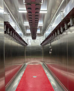 มอเตอร์สายการผลิตไส้กรอกประหยัดพลังงานอัตโนมัติสำหรับซาลามี โชริโซ บราทวอร์ส คีลบัซา พร้อมฟังก์ชั่นการหมัก การอบแห้ง และการบ่ม - Product Image 1