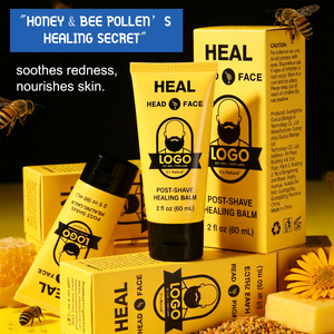 Baume Apaisant Post-Rasage au Miel Naturel OEM pour Hommes : Soulagement Instantané des Irritations, Apaise les Rougeurs et Nourrit Toutes les Zones Rasées - Product Image 6