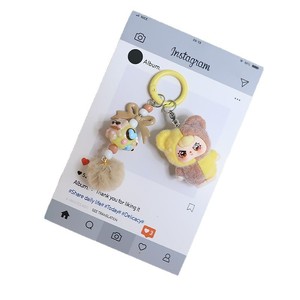 Nuevo Llavero de Peluche 3D con Diseño de Dibujos Animados, Colgante para Bolsa, Moderno y Kawaii, Muñeca Pequeña de Niña, Llavero de Animal - Product Image 6