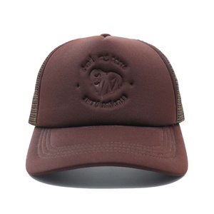 Gorra Trucker Personalizada OEM de 5 Paneles con Estampado de Espuma y Bordado, Visera Curva, Estilo Hip Hop, Malla Transpirable para Exteriores - Product Image 1