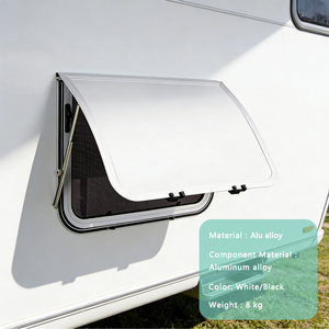 Panneau de protection en aluminium JDA RV avec découpe pour fenêtre, couvercle de remplacement latéral incurvé pour <span class=keywords><strong>camping</strong></span>-<span class=keywords><strong>car</strong></span>, caravane, remorque - Product Image 2