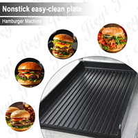 Machine à hamburgers à double tête avec deux zones de cuisson indépendantes, double capacité pour éviter les pertes de clients en file d'attente, OEM