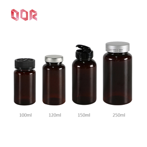 Metal Cap Flip Top Cap <b>Bottle</b> Pharmaceutical Packaging PET Plastic Capsule Container For Health Products With Different Cap - Product Image 1