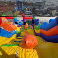 Nouveauté, château gonflable à thème Legoing pour fête en plein air, location commerciale, PVC, taille personnalisée pour enfants