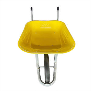 Vente flash WB6431 <span class=keywords><strong>Brouette</strong></span> à roue unique pour travaux lourds avec plateau en acier 4.00-8 Capacité de charge de 160 kg - Product Image 3