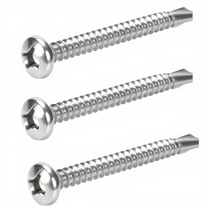 Tornillos autorroscantes de cabeza plana con ranura cruzada de acero inoxidable 410 de la fábrica Bibo Yaente, medición métrica - Product Image 1