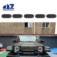 Ventes chaudes Accessoires de voiture tout-terrain 4x4 2024 Grille LED avec lumière pour Jeep Wrangler JL Gladiator JT Lumière RVB