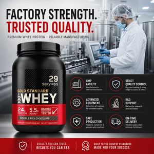 Poudre de protéines de lactosérum isolée avec créatine pour la croissance musculaire et l'énergie chez les adultes - Product Image 4