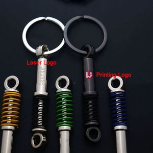 Porte-clés pour hommes, thème automobile : disque de frein, étrier, amortisseur, jante de roue, pneu, pièces automobiles, accessoires - Product Image 3
