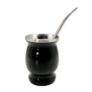 Sac emballé #304 <span class=keywords><strong>Gourde</strong></span> Yerba Mate en acier inoxydable avec paille <span class=keywords><strong>filtrante</strong></span> - Product Image 3