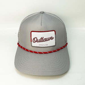 Gorras de golf impermeables de poliéster de 5 paneles al por mayor, gorras de béisbol Oxford con bordado personalizado de leopardo y cordón, que no se decoloran - Product Image 2