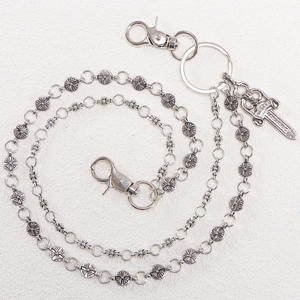 Waist <b>Chain</b> Double Layer <b>Cross</b> Sword Pendant Tibetan Silver Unisex Casual Hip Hop Fashion Body <b>Chain</b> - Product Image 4