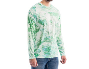 Vente en gros de maillots de pêche personnalisés pour hommes, 50+ modèles, 100% polyester, respirants, à séchage rapide, avec impression par transfert thermique, manches longues - Product Image 4