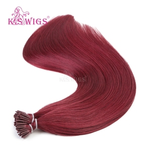 Wholesale 100% Chinese Remy Hair I-TIP Cuticle Aligned Virgin Double Drawn Soft No Shedding Highlight Color Nature Straight Hair - Product Image 5