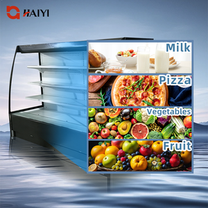 Equipo de Refrigeración Comercial para Supermercados, Refrigerador de Exhibición Abierto de Acero Inoxidable con Múltiples Niveles y Estantes Ajustables - Product Image 3