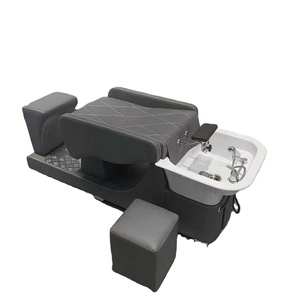 เตียงสระผมร้านทำผม เตียงสระผมแบบกึ่งเอนได้สุดพิเศษสำหรับร้านทำผม เตียงสระผมสไตล์เรโทรสุดอินเทรนด์ เตียงสระผมแบบรวมในตัว - Product Image 6
