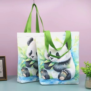 Bolsa de Mano Resistente al Agua con Múltiples Diseños, Bolsa de Lona con Estampado de Dibujos Animados Creativos, Bolsa de Mano de Gran Capacidad para Regalos y Compras - Product Image 2