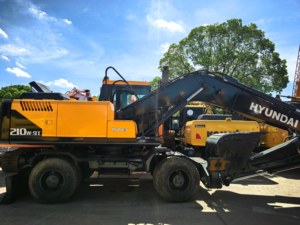 Excavadora de Ruedas Usada Original Hyundai 210w-9, Excavadora de Segunda Mano de Alta Calidad en Venta - Product Image 3