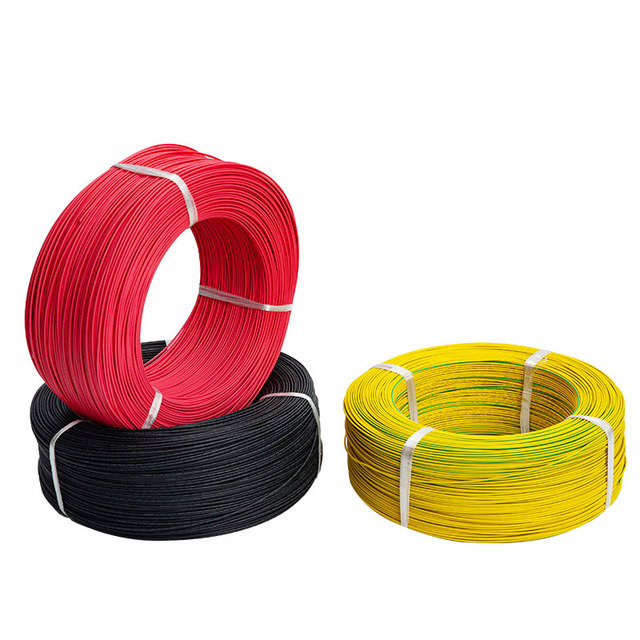 UL3385 Solid Flat Low Smoke Halogen-Free Wire 2 AWG XLPE Insulation Tinned Copper 300V 105 Industrial Use Power Heating IP67