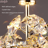 Lustre en cristal de luxe, lampe suspendue, fourniture en gros pour projets hôteliers, villas, salons, chambres à coucher, décoration intérieure