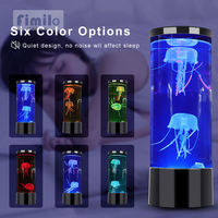 Lampe de nuit LED USB rechargeable en forme de méduse électrique à 7 couleurs changeantes, la plus populaire pour chambre à coucher