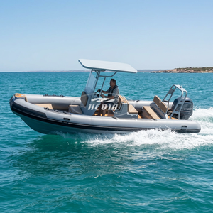 Bote Rígido de Aluminio RIB 700 con <span class=keywords><strong>Casco</strong></span> de PVC de 1.2 mm, Capacidad para 12 Personas, Botes Estables y Duraderos para Pesca y Recreación - Product Image 1