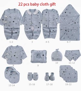 Set di 22 Pezzi di Abbigliamento per <span class=keywords><strong>Neonati</strong></span>, Confezione Regalo, Vestiti Morbidi Imbottiti per Bambini e Bambine - Product Image 6