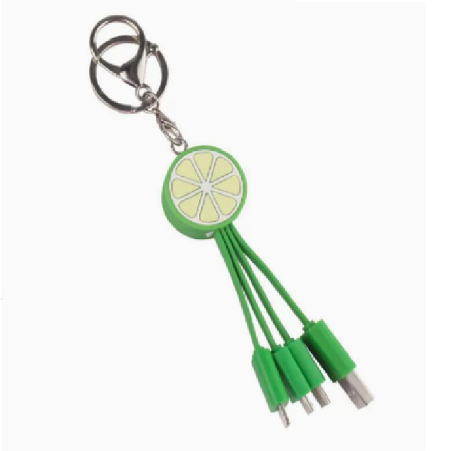 Customized Cartoon Cute Fruit-shape PVC Fast Charging Data Cable USB 2.0 Type-C Connectors Copper Conductor OEM Mobile Phone