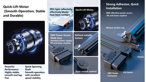 <span class=keywords><strong>Pare</strong></span>-<span class=keywords><strong>soleil</strong></span> automatique pour voiture, rideau électrique, alimentation OBD, <span class=keywords><strong>pare</strong></span>-<span class=keywords><strong>soleil</strong></span> automatique relevable et abaisseable pour tous types de véhicules - Product Image 5