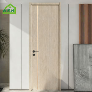 Puerta Interior Moderna de Madera sin Pintura <span class=keywords><strong>WISH</strong></span>, Aislamiento Acústico, Panel Plano Abatible, para Dormitorio, Sala de Estar, Villa, Apartamento - Product Image 4