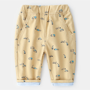 Ropa de algodón con estampado de coches para niños, pantalones cortos para niños y pantalones cortos de lluvia, venta al por mayor para el mercado de ropa. - Product Image 3