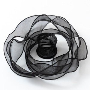 Wide Solid Tone Organza Spool Designed For <b>Large</b> <b>Gift</b> Basket Decor Cake <b>Box</b> Binding And Holiday Present Styling - Product Image 1