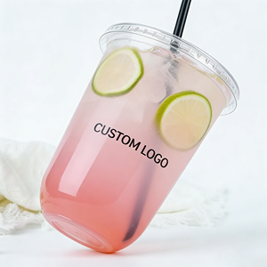 Vasos Desechables de Doble Pared de Plástico PET para Jugo, Leche y Té, 90 mm de Diámetro, Transparentes, Personalizados, 16 oz, 500 ml, Impresión UV, para Llevar - Product Image 6