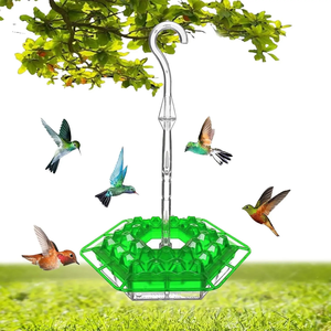 Hanging Red Hexagon Hummingbird <b>Feeder</b> with <b>Hook</b> Garden <b>Bird</b> <b>Feeder</b> - Product Image 4
