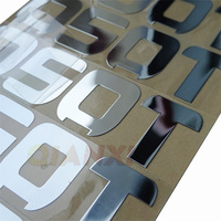 Autocollants personnalisés en nickel, stickers ligne fine, lettre en cuivre, pour électrode