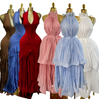 Robe de haute qualité, élégante et tendance, robe sexy en mousseline pour femme