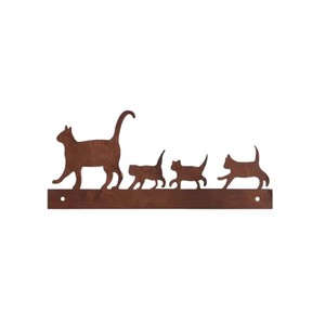 Décoration murale <span class=keywords><strong>en</strong></span> métal style japonais, plaque <span class=keywords><strong>en</strong></span> <span class=keywords><strong>fer</strong></span> <span class=keywords><strong>forgé</strong></span> vieilli vintage pour clôtures <span class=keywords><strong>de</strong></span> cour et décoration <span class=keywords><strong>de</strong></span> <span class=keywords><strong>jardin</strong></span> - Product Image 5