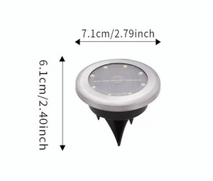 <span class=keywords><strong>Mini</strong></span> LED panel năng lượng mặt trời đường dẫn ánh sáng ngoài trời không thấm nước vườn cảnh quan Spotlight kích thước nhỏ năng lượng mặt trời bãi cỏ mặt đất cho Pathway chiếu sáng - Product Image 2