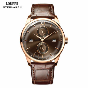 LOBINNI 18003 Chinois en acier inoxydable marque mécanique <span class=keywords><strong>remontage</strong></span> automatique de luxe automatique de mode hommes <span class=keywords><strong>montre</strong></span> - Product Image 4