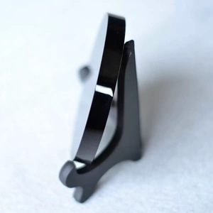 Venta al por Mayor de Espejos de Cristal de <span class=keywords><strong>Obsidiana</strong></span> Negra para Decoración, Artesanía Popular de Cristal Negro Curativo - Product Image 5
