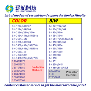 Mesin fotokopi foto warna A3 remanufaktur dan Printer Konica minolta Bizhub C550i mesin foto bekas untuk dijual - Product Image 5