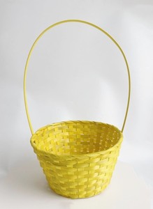 Panier de rangement en osier tressé coloré pour Pâques, paniers cadeaux en jacinthe d'eau tressée pour Pâques, mariage, pique-nique - Vente en gros - Product Image 4