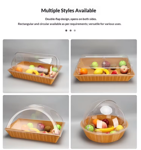 Cajas de Exhibición de Alta Calidad, Cajas de Exhibición de Gran Capacidad para Pan con Ventana Transparente, Platos de Exhibición con Buena Flexibilidad - Product Image 5