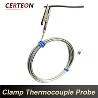 Sonde thermocouple type K contact de surface haute précision câble 1M à 5M capteur 0 à 600°C