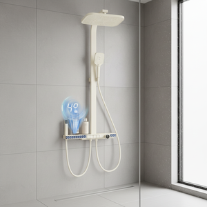 Brass Ceramic Shower Head <b>Set</b> With Soft Rain <b>Spray</b> Patterns Hotel Use Wall Mount Shower System Modern Design ZY-927 Soft <b>Spray</b> P - Product Image 3