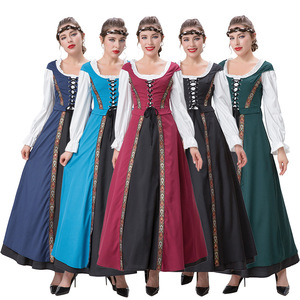 2025 nuevos estilos Cosplay vestido bruja túnica Medieval vestido <span class=keywords><strong>de</strong></span> mujer precioso disfraz <span class=keywords><strong>de</strong></span> fiesta <span class=keywords><strong>de</strong></span> Halloween - Product Image 1