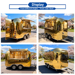 Remolque de Comida Totalmente Equipado para Calle, Remolque Móvil de Patatas Fritas, Camión Eléctrico de Comida con Pollo Asado y Ventanas Correderas - Product Image 2