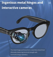 Lunettes Caméra HD 1080p Enregistrement Vidéo Assistant IA Appels Réunions Contrôle Tactile Sans Fil Chargement Magnétique